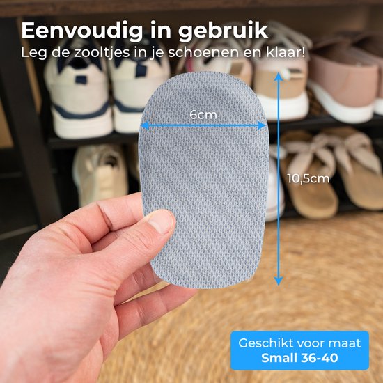 Nuvance Einlegesohlen - 2.5cm Fersenverstärker - Fersenpolster - 2 Stück - Größe 36-40 - Männer & Frauen - Ferseneinlagen - Blau