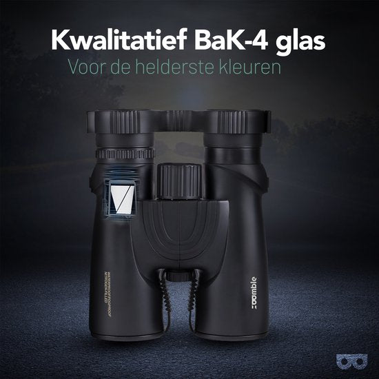 Zoomble® Fernglas PRO 8x42 mit Tragetasche – inkl. E-Book „Vogelbeobachtung“ – Bak-4-HD-Linse – geeignet für Vogelbeobachter, Outdoor-Aktivitäten und Wandern – für Erwachsene – Fernglas