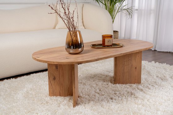 Holz-Couchtisch „Sand“ – 60 x 119 x 40 cm – Atlantische Kiefer