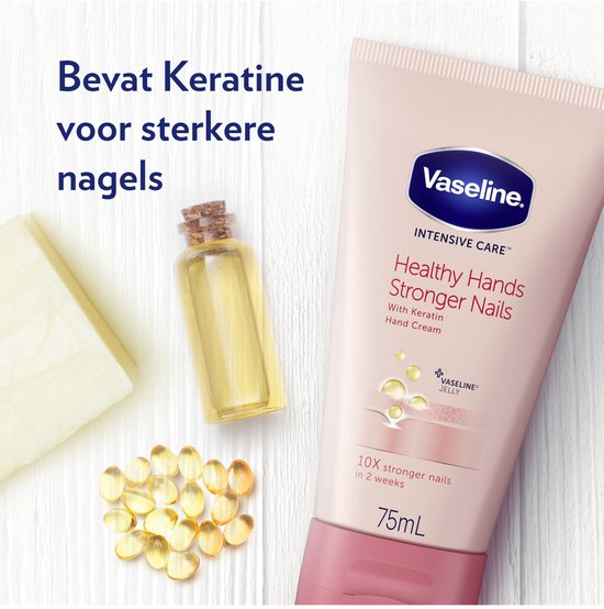 Vaseline – Handcreme – Gesunde Hände, stärkere Nägel – 75 ml