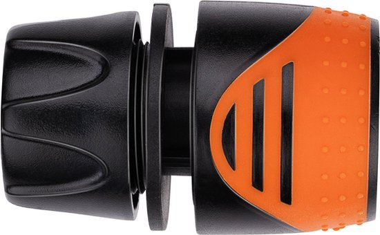 BLACK+DECKER Gartenschlauch-Kupplung 1/2'' - Gartenschläuche ⌀13mm - Kunststoff - Schwarz/Orange