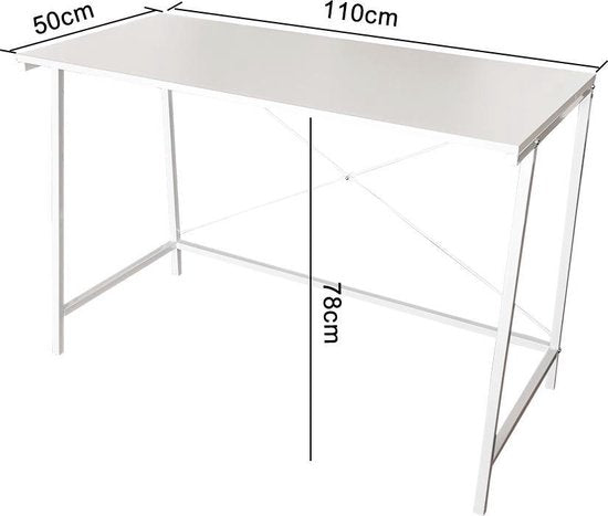 Schreibtisch Sturdy - Laptoptisch - Computertisch - Industrie - weiß