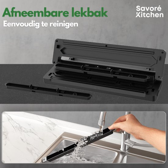 Savoré Kitchen ProSeal Vakuumierer mit Schneidemaschine und Rollenhalter - Vakuummaschinen - Foodsaver - Versiegelungsgerät - Vakuumierer - Vakuummaschine