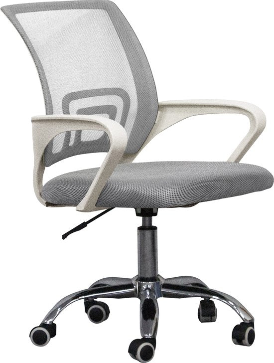 VDD Bürostuhl - grau/weiß - ergonomisch - höhenverstellbar