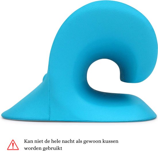 Merkloos Ergonomisches Nackenkissen - Unterstützung der Halswirbelsäule - Chiropraktik Kissen für Entspannung und Komfort - Blau