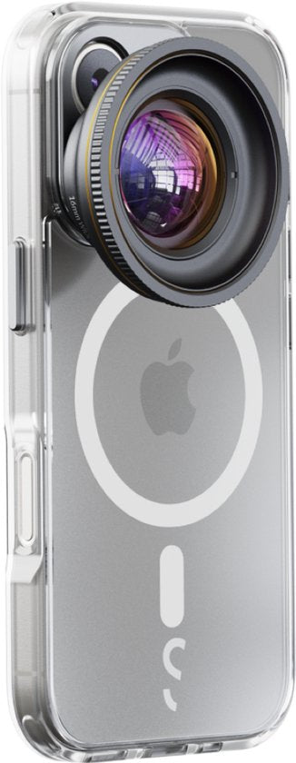 iPhone 16 Pro Kameratasche transparent - Quick Lens Attachment - kristallklares Design - MagSafe-kompatibel - 2M Fallschutz - langlebiges Recycling-Material - drahtloses Aufladen