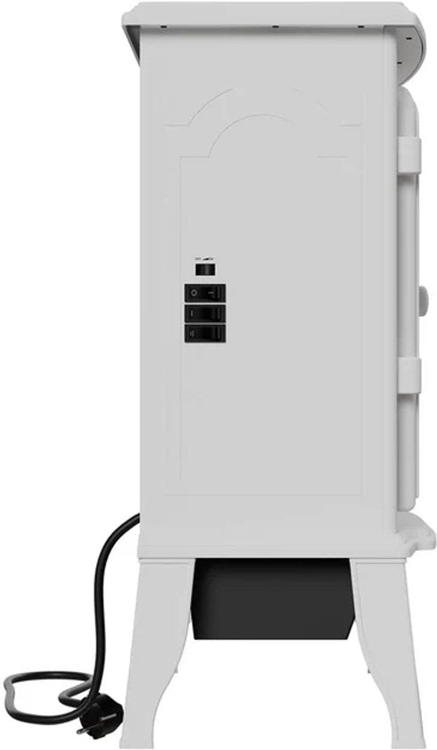 Elektrischer Kamin - Inkl. Flammeneffekt - Weiß