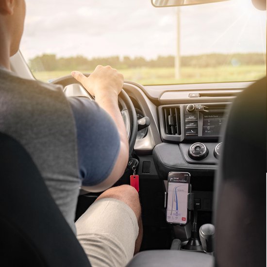Bintoi® T200 - Telefonhalter Autozubehör - Telefonhalter GSM Halter Auto - Cup Holder Auto - Telefon GSM Halter mit festem Griff - iPhone/Samsung/Huawei/Oneplus - Geschenk