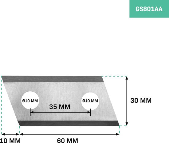 VONROC Schredderklingen - Für GS502AC Schredder / Häcksler - 2 Stück Schredder Ersatzklingen