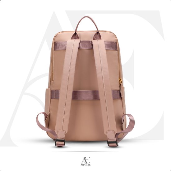 aramae® - Rucksack Damen - Rucksack Damen - Rucksack Mädchen - Laptoptasche 14 Zoll - Schultasche - Rucksack Pink