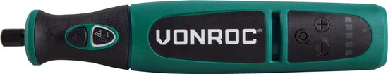 VONROC Accu Multitool - Rotierend - 8V - Inkl. 24 Zubehörteile, Ladegerät & Aufbewahrungstasche