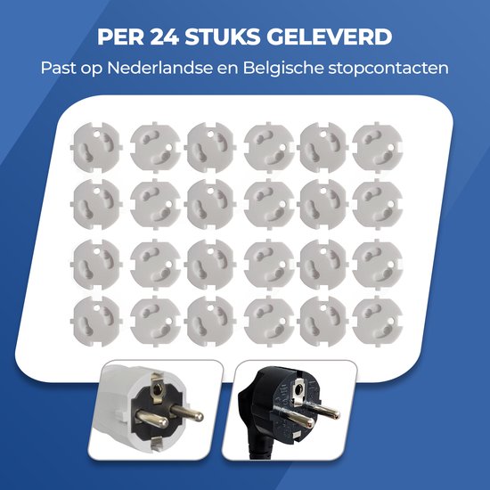 Roegaarden Steckdosenschutz - Steckdosenschutz - Steckdosenschützer - 24 Stück - Weiß