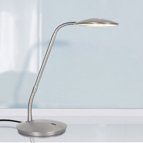 Steinhauer Exclusive – Tischlampe – Zenith2 – Stahl – Kunststoff und Metall – Schreibtischlampe – LED – 4397ST