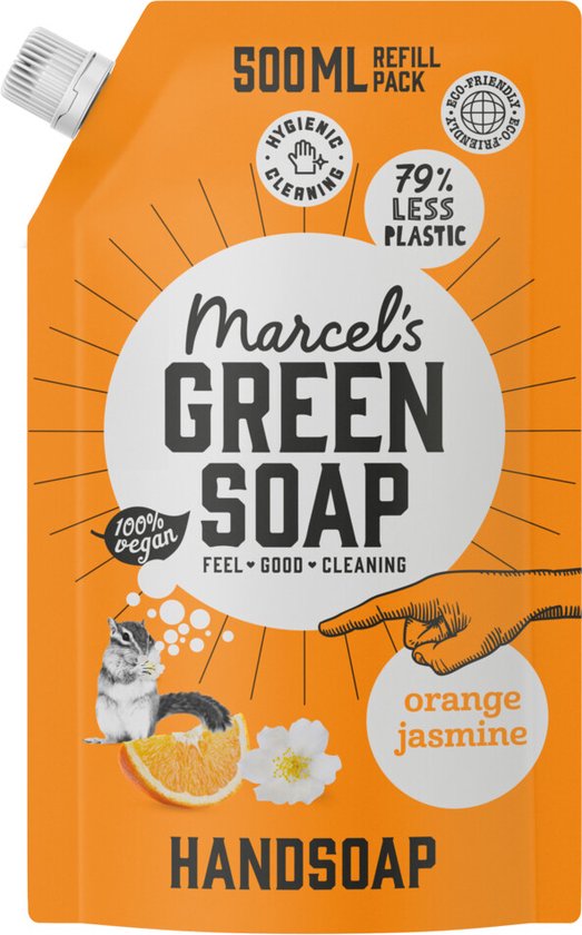 Marcel's Grüne Seife Nachfüllpackung Orange-Jasmin 500 ml