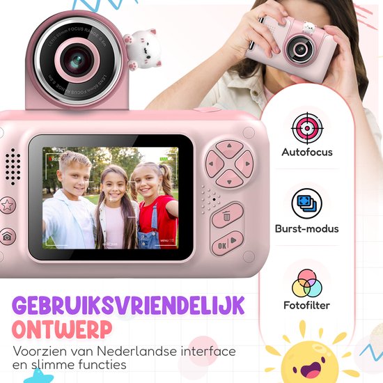 K&L Digitale Kinderkamera Kinder - Kinder Vlog Kamera - Kinderkameras Digital - Kameras Kinder - Kinderkamera