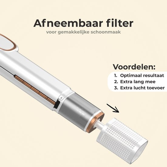 Largolash Hairstrait Straightener Wet-to-Dry - 2 in 1 - Airstraight - Dupe - Haartrockner & Glätteisen - Coldshot - 80ºC bis 140ºC