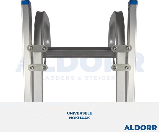 ALDORR Aluminium-Firsthaken mit Rollen – für alle Leitern geeignet