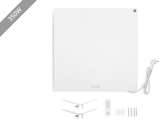Vlectro - Schlankes Infrarot-Heizpaneel mit einstellbarem Timer - 350 W