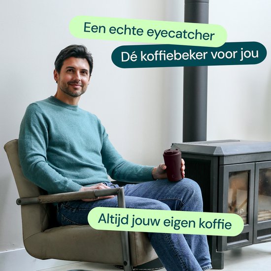 Castagnola Thermosbecher - Kaffeebecher To Go - Reisebecher für Kaffee und Tee - Teebecher - 380 ML - Edelstahl - Dunkelbraun
