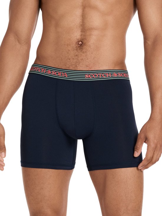 Scotch & Soda Active Stretch Boxershorts - Herren - Navy/Grau/Schwarz - 3er-Pack - Performance Fit Größe M