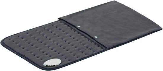 Seranova Electric Heat Pad - Inklusive Bezug - Rücken/ Füße/ Nacken/ Schultern/ Bauch - Heizkissen - Heizkissen - 60x30cm - Anthrazitgrau