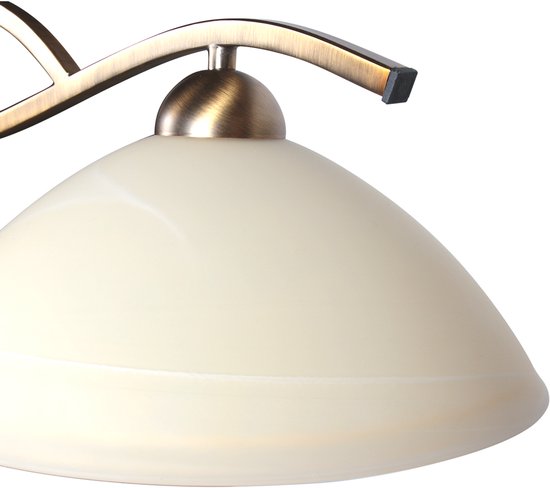 Steinhauer - Hängeleuchte - Anthea - Bronze - Glas Metall - Designleuchte - E27 - 4325BR