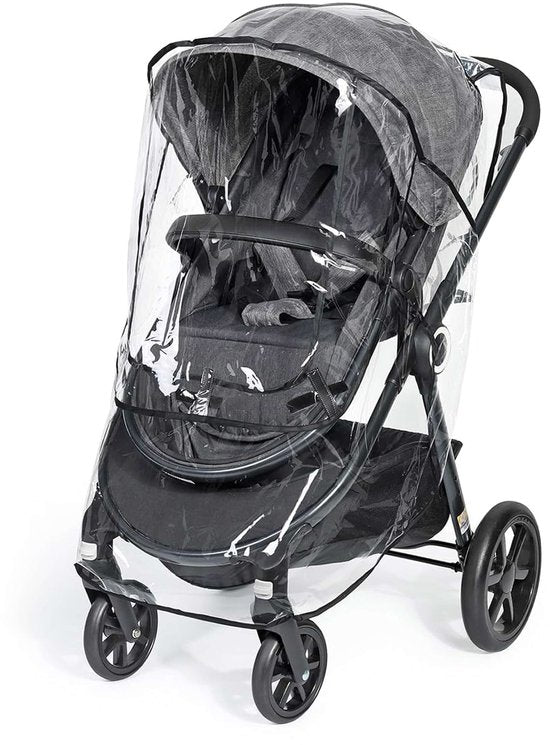 Qwali Regenschutz Kinderwagen Universal - Kinderwagen - Regenschutz Buggy - Kinderwagenzubehör