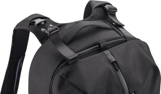 XD Design Flex Gym Bag - Anti-Diebstahl-Rucksack - 16 bis 24 Liter - Schwarz