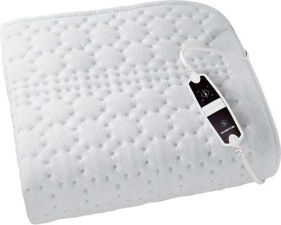 Inventum HN139G Wärmeunterbett 150x80 cm - Einzeln - 4 Wärmestufen - Wärmedecke - Waschbar - Automatische Abschaltung - Überhitzungsschutz - Vlies - Weiß