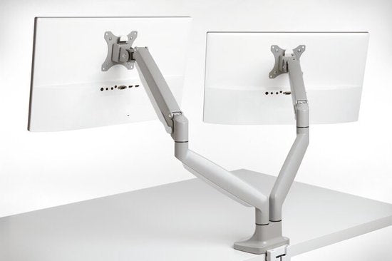 Kensington SmartFit One-Touch Dual Monitor Arm - Für 2 Bildschirme - Höhenverstellbar - Für 13 - 32" & bis zu 9 KG - Grau