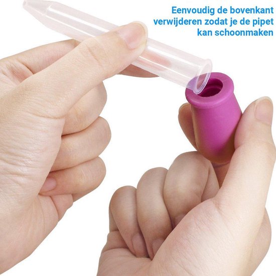 Saaf Pipettenset - Pipettenflasche 5 ml - Tropfenzähler - Pipetten für Flüssigkeiten - 5 Stück und Farben