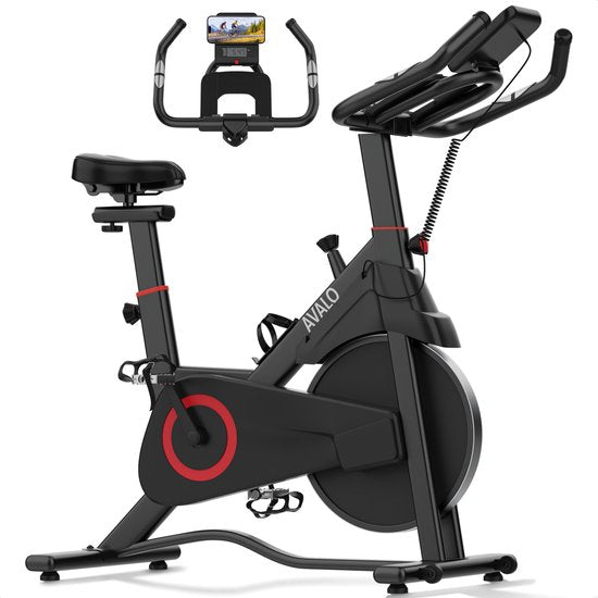 Avalo Indoor Cycle - Heimtrainer - Spinning Bike - Magnetisches Widerstandssystem - Trainingscomputer & LCD-Bildschirm