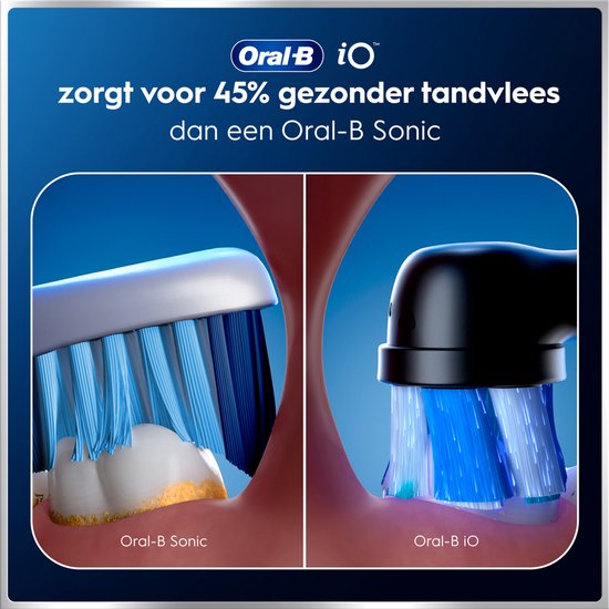 Oral-B iO 6 Elektrische Zahnbürste, Doppelpack – Schwarz und Rosa – 3 Aufsteckbürsten – Premium-Reisetui