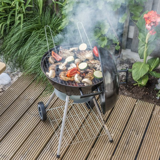 Lone Star Barbecue - Holzkohle-BBQ - Kugelgrill - isolierte Griffe - Belüftungssystem - herausnehmbare Ascheauffangschale