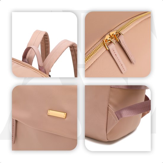 aramae® - Rucksack Damen - Rucksack Damen - Rucksack Mädchen - Laptoptasche 14 Zoll - Schultasche - Rucksack Pink