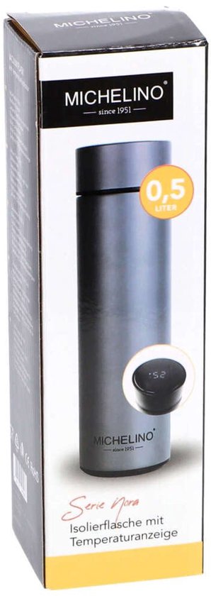 Michelino Thermosflasche mit Temperaturanzeige, 0,5 l