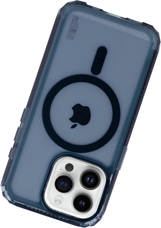 SoSkild iPhone 15 Pro Case MagSafe - Defend Heavy Impact Case - Transluzente Magnetic Magsafe Case - Smokey Grey