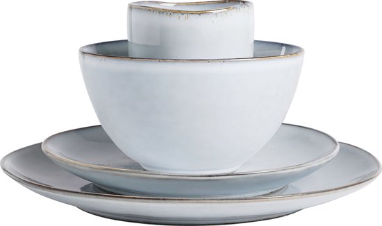Mica Decorations Tabo Geschirrset für 4 Personen - Grau