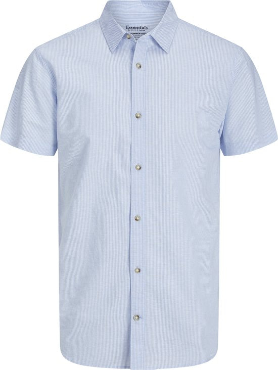 Jack & Jones - Herrenhemden Sommer Kurzarm - Blau - Größe XL