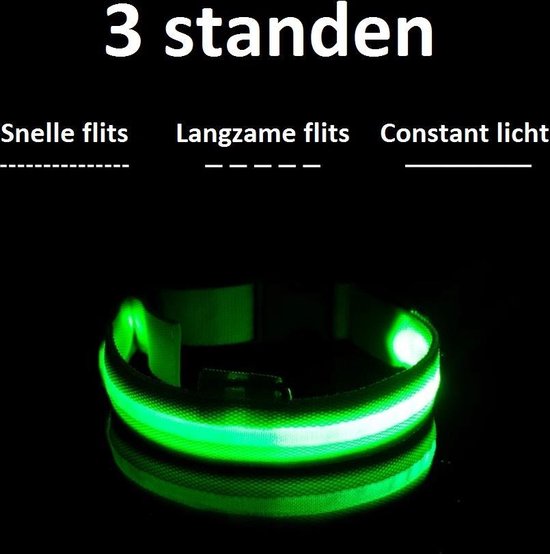 Leuchthalsband LED Größe XL 42 - 56 cm USB Wiederaufladbares Hundehalsband Welpenleine - Blau Hund Katze Kitten Katze - Dutchwide