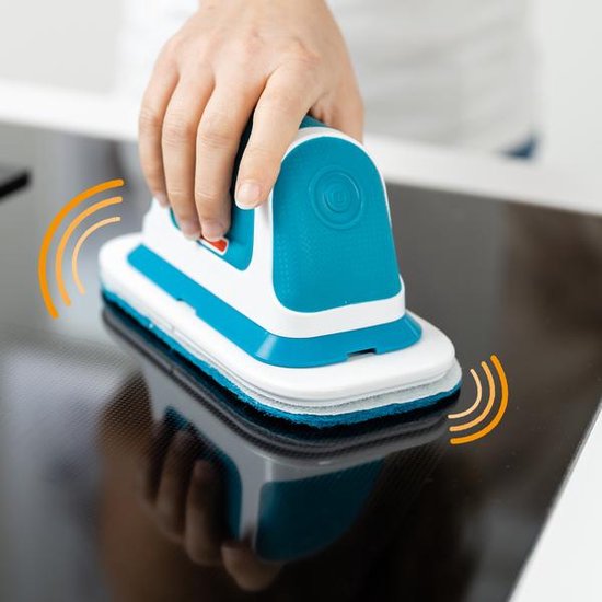 Livington MultiScrubber Elektro-Scheuergerät – Akku-Mopp zum mühelosen Wischen, Schrubben und Polieren – 2-in-1-Wischsystem als Handschrubber und Bodenwischer – Mail-Order-Edition