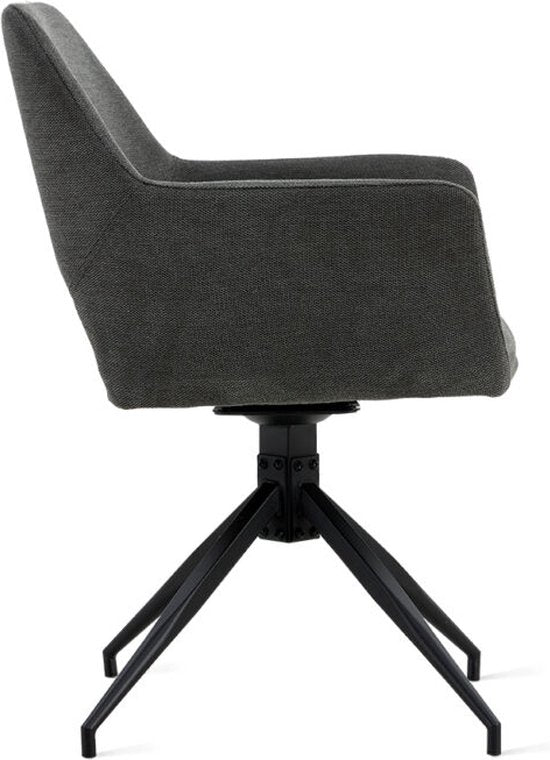 Multifurn - Esstischstuhl 'Tess' (Samt, Anthrazit, 2er Set)