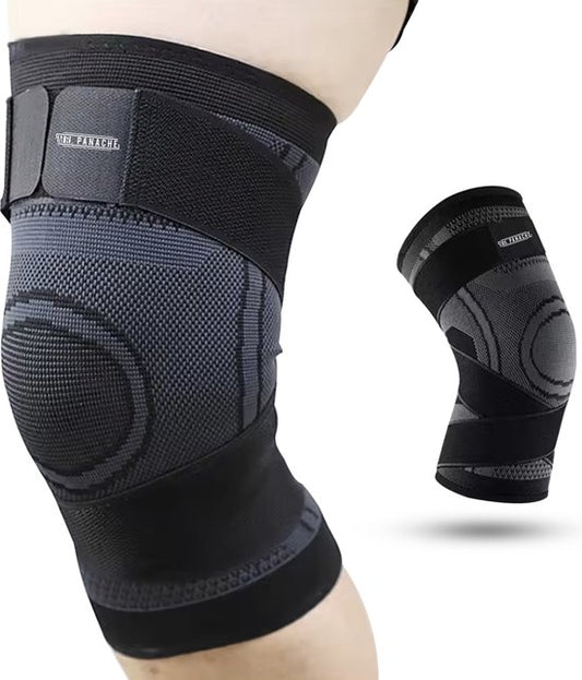 MR. PANACHE Knieschiene - Knieschiene - Knieschiene Damen - Knieschiene Arthritis - Knieschiene Support Knee - Patella Brace - Relief of Joint Pain - Knieschiene Hinge - Knieschiene Meniskus - Größe L - Schwarz