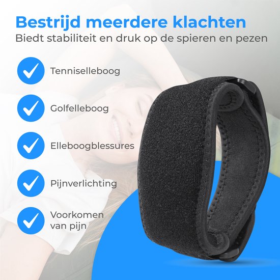 Nuvance - Ellenbogenschützer - Einheitsgröße - Tennisarmschützer - Ellenbogenschützer