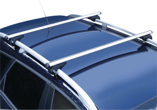 Pro Plus Dachrelingträger – Länge 120 cm – Aluminium – Maximale Belastung 90 kg – 2 Stück