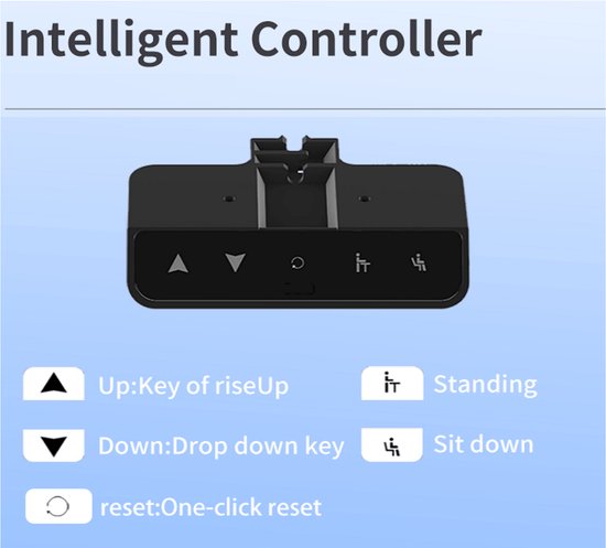 Schreibtisch Sitz-Steh elektrisch höhenverstellbar - Spieltisch - Spieltisch - Computertisch - Spieltisch - ergonomischer Arbeitsplatz - 130 kg Belastbarkeit - 160 x 75 cm
