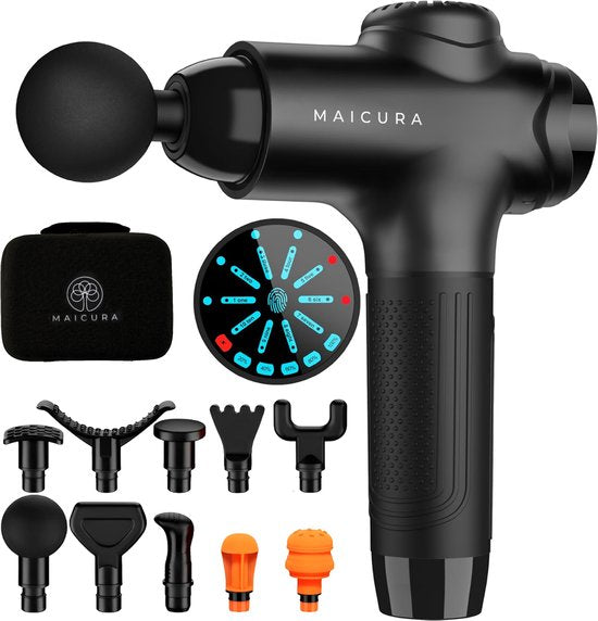 Maicura PRO SE Massagepistole - Profi - 10 Massageköpfe - Schwarz