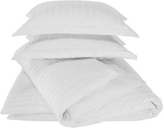 De Witte Lietaer Bettbezug aus Baumwollsatin Zygo – Einzelbett – 240 x 220 cm – Weiß