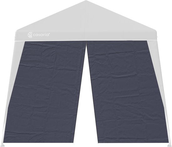 Casaria Seitenwand Pavillon 2er Set - 3x3m Partyzelt Seitenwand - Anthrazit