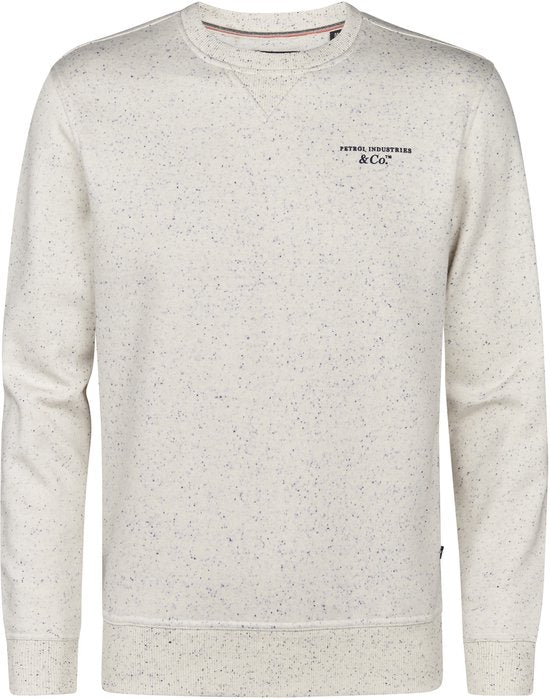 Petrol Industries – Herren-Sweatshirt „Pagosa“ mit Logo-Aufdruck – Weiß – Größe L